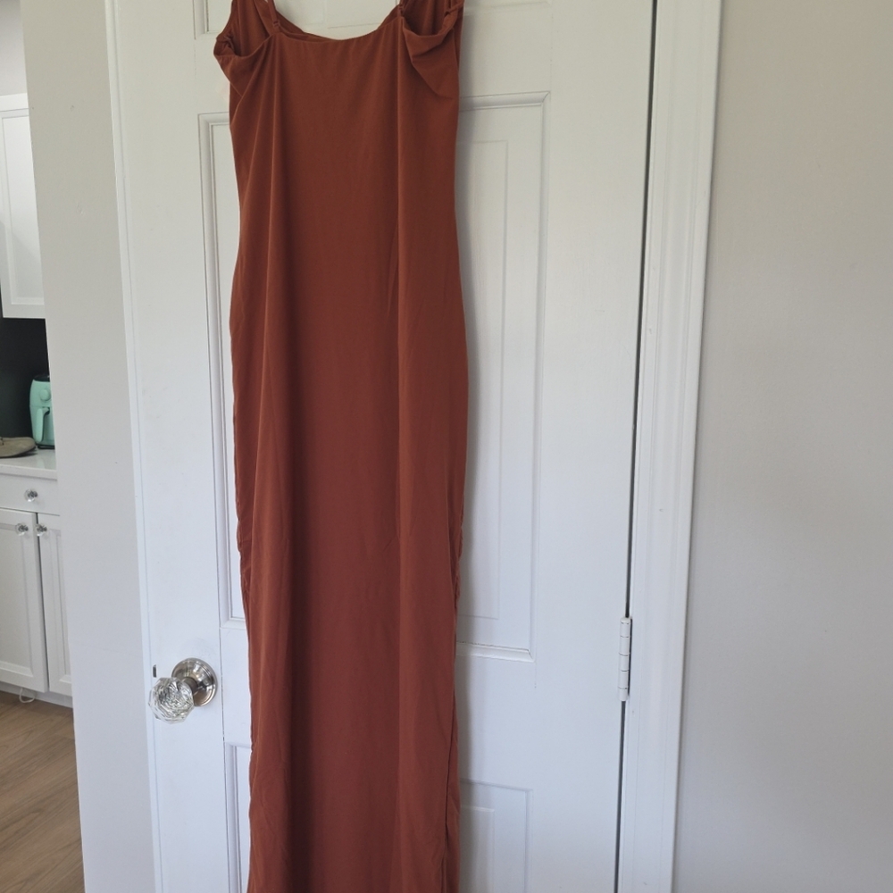 Skims Fits Everybody Long Cami Slip Dress Large - Picture 3 of 4